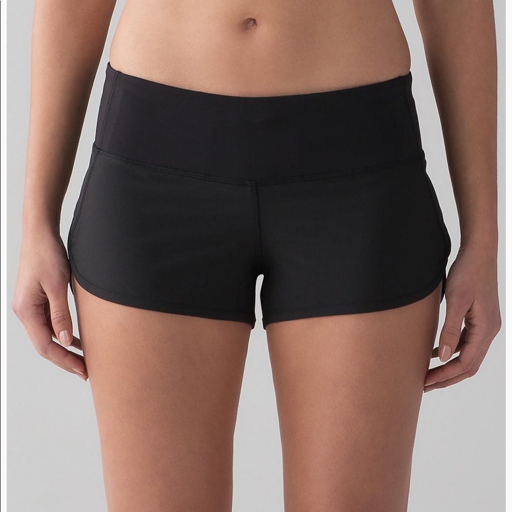 Lululemon black speed shorts